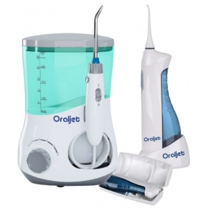 Oraljet Combo p/ Implante Família e Portátil Irrigador Oral Ultra Water Flosser OJ1200B e OJ750B BIVOLT